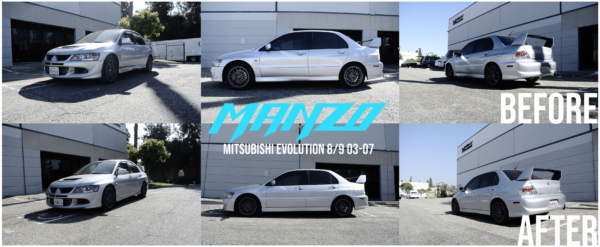 Manzo MZ Series Adjustable Coilovers - Mitsubishi Lancer Evolution EVO 8 / 9 (2003-2007)