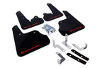 Rally Armor UR Black w/ Red Logo Mud Flaps Set of 4 - Subaru Impreza ONLY (2012-2016)