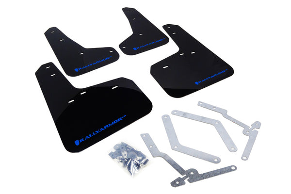 Rally Armor Black w/ Nitrous Blue Logo Mud Flaps - Ford Focus / ST / RS (2012-2019)