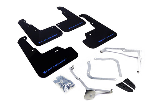 Rally Armor UR Black w/ Hyper Blue Logo Mud Flaps Set of 4 - Subaru WRX & STI (2015-2021)