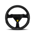 MOMO Race Mod .11 Steering Wheel - 260MM - Black Suede / Brushed Black Anodized