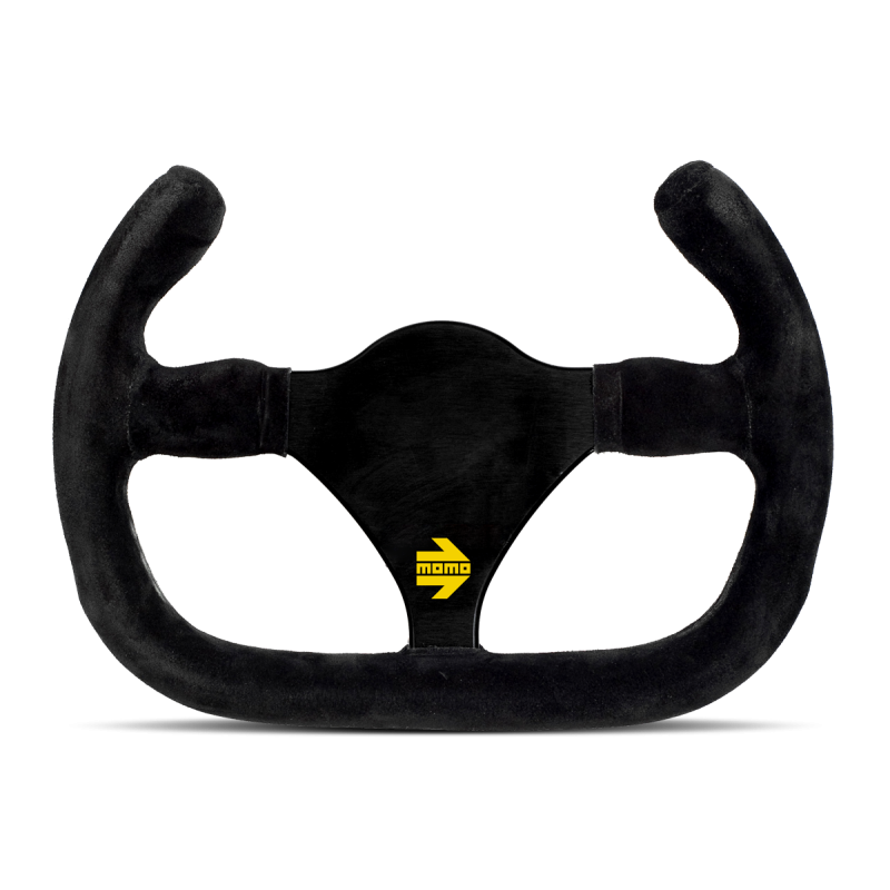 MOMO Race Mod .27/C Steering Wheel - 270MM - Black Suede / Brushed Black Anodized