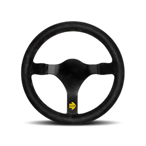 MOMO Race Mod .31 Steering Wheel - 320MM - Black Suede / Brushed Black Anodized
