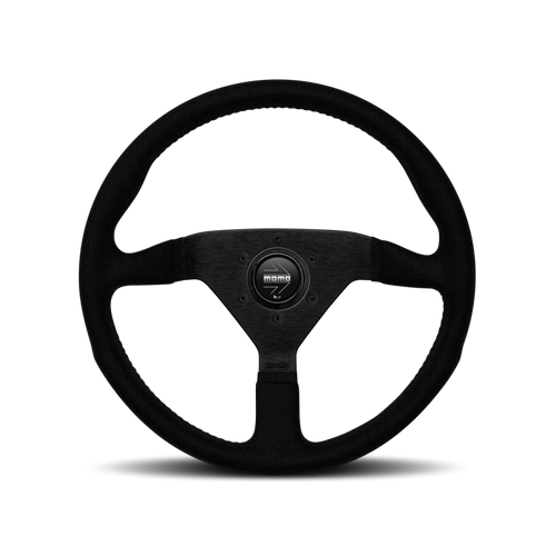 MOMO Montecarlo Steering Wheel - 350MM - Black Alcantara / Black Stitching