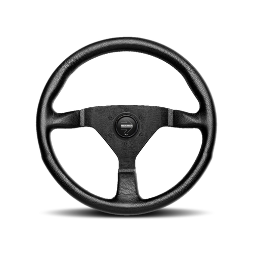 MOMO Montecarlo Steering Wheel - 320MM - Black Leather / Black Stitching