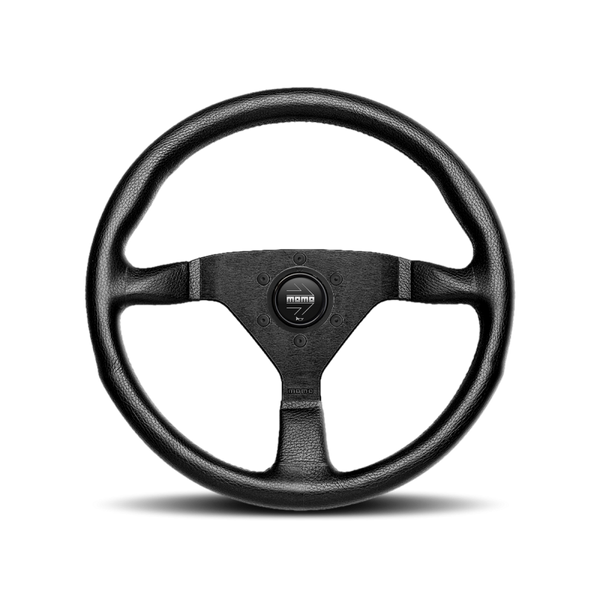 MOMO Montecarlo Steering Wheel - 320MM - Black Leather / Black Stitching