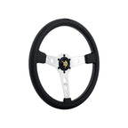 MOMO PROTOTIPO Steering Wheel - 350MM - Black Leather / Brushed Aluminum