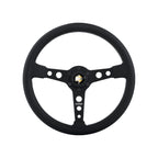 MOMO PROTOTIPO Steering Wheel - 350MM - Black Leather / Brushed Black Anodized