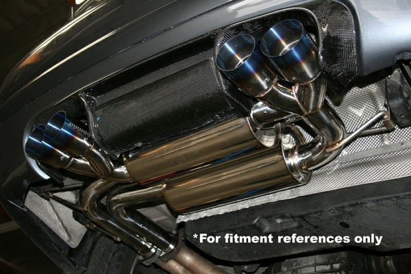 Megan Racing Supremo Axle Back Exhaust - Burnt Roll Tips - BMW E46 M3 (2001-2006)
