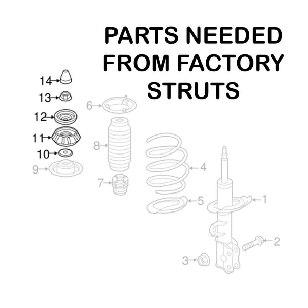 GSP Godspeed Project Mono SS Coilovers - Hyundai Accent (RB) 2012-18