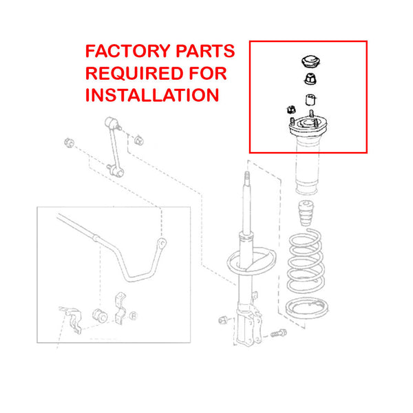 GSP Godspeed Project Mono SS Coilovers - Toyota Camry (ACV30/MCV30) 2002-06