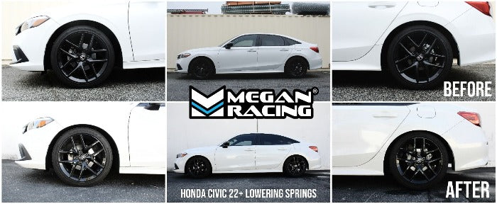 MR-LS-HC22 - Megan Racing Performance Lowering Springs - Honda Civic & Si Models (2022+)