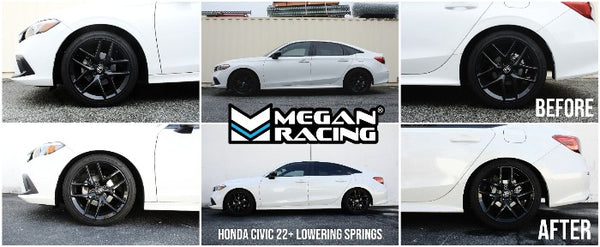 Megan Racing Performance Lowering Springs - Honda Civic & Si Models (2022+)