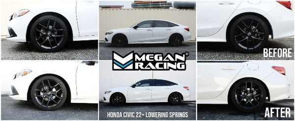 Megan Racing Performance Lowering Springs - Honda Civic & Si Models (2022+)