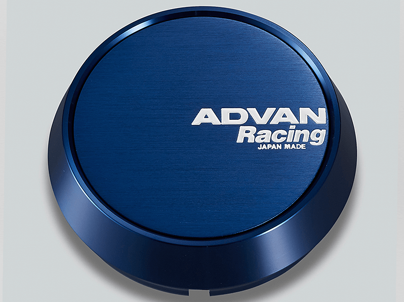 Advan Racing Center Cap - 73MM Bore - Middle / Medium Type - Anodized Blue Alumite