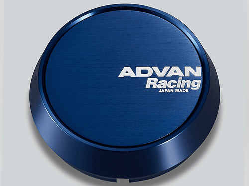 Advan Racing Center Cap - 73MM Bore - Middle / Medium Type - Anodized Blue Alumite