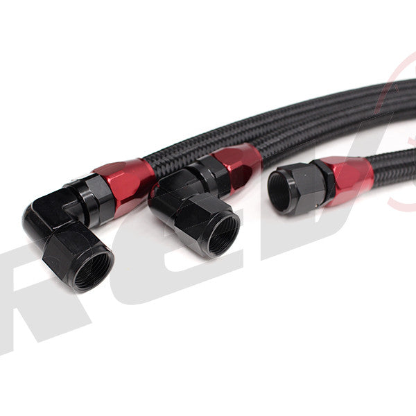 Rev9 Power 19 Row Oil Cooler Kit with Oil Filter Relocation Kit (Bar & Plate Core) - Universal