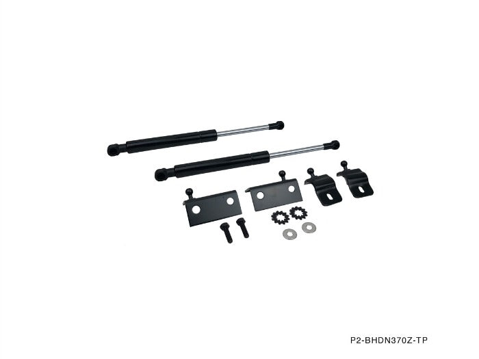 P2M Black Hood Dampers - Nissan Z34 370Z (2009+) - P2-BHD370Z-TP
