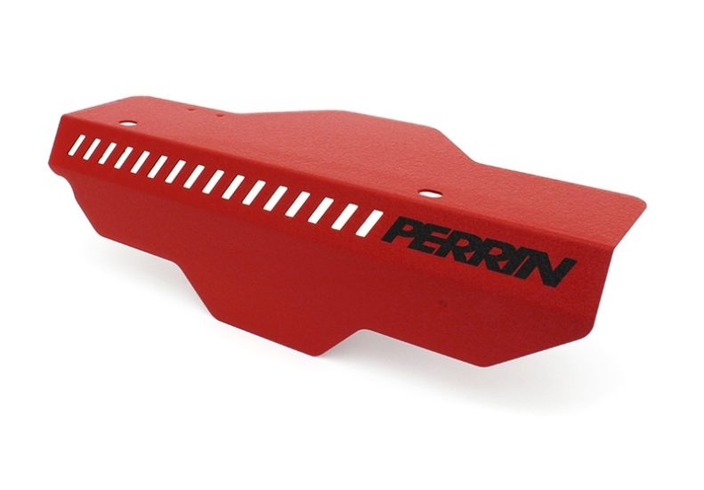 Perrin Performance RED Pulley / Alternator Cover - Subaru STI (2004-2020)