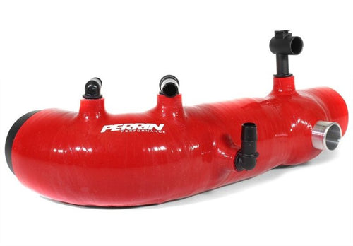 Perrin Performance 2.4" Turbo Inlet Hose RED - Subaru STI (2004-2020)