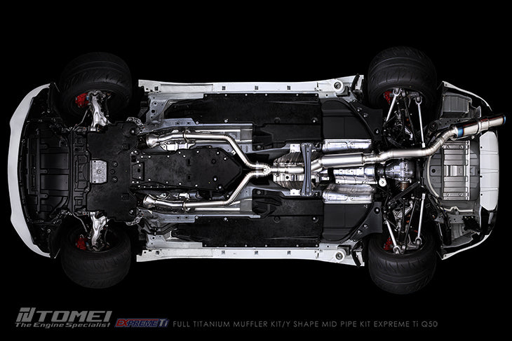 Tomei Full Titanium Expreme Ti Y Pipe - Infiniti Q50 / Q60 w/ VR30DDTT 3.0T