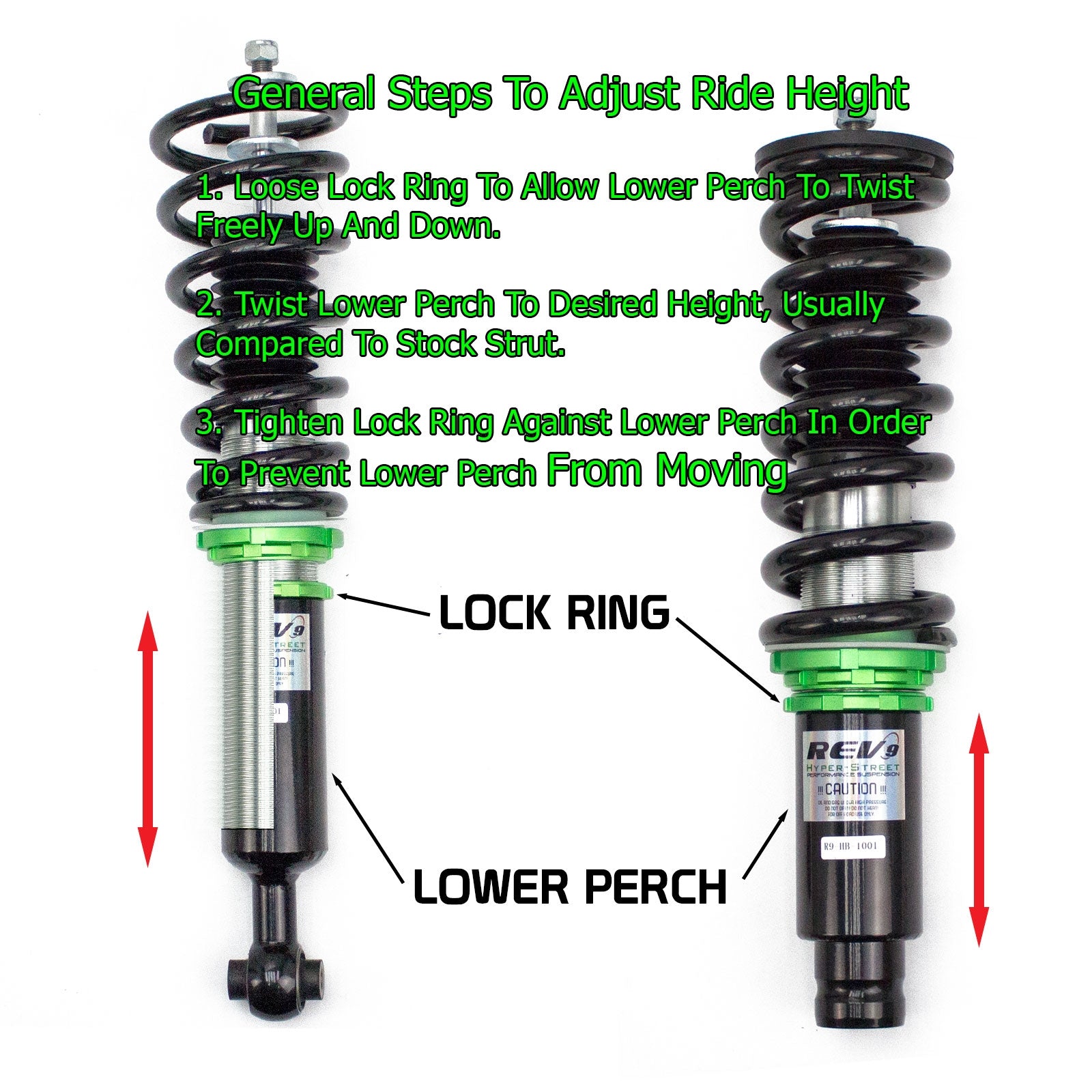 Rev9 Power Hyper-Street Basic Coilovers - Hyundai Elantra (MD/UD) 2011-16