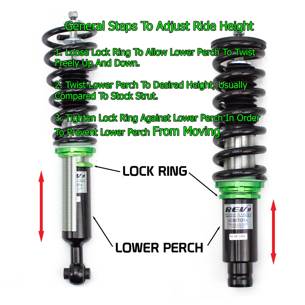 Rev9 Power Hyper-Street Basic Coilovers - Lexus GS350/GS430 (S190) 2006-11