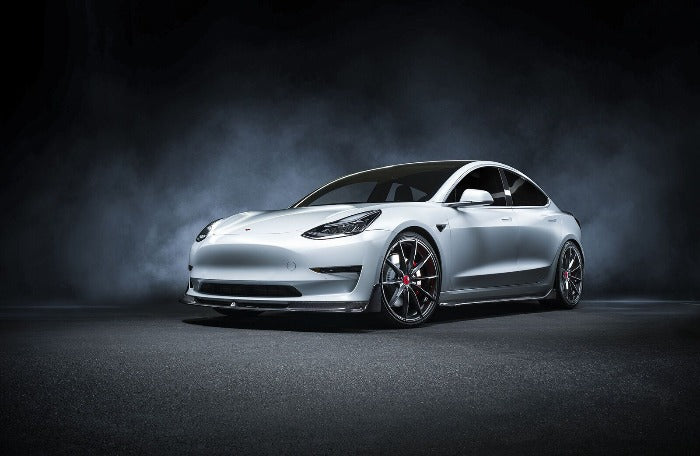 Vorsteiner Carbon Fiber Volta Aero Front Lip Spoiler (Glossy) - Tesla Model 3 (2017+)