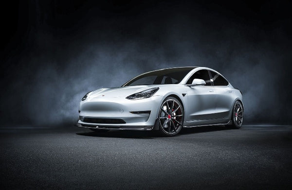 Vorsteiner Carbon Fiber Volta Aero Front Lip Spoiler (Glossy) - Tesla Model 3 (2017+)
