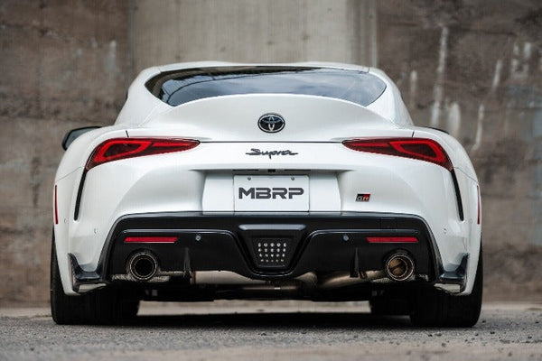 MBRP Armor Pro Dual Catback Exhaust System w/ Burnt Titanium Tips - Toyota A90 Supra 3.0T (2020+)