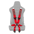 BRAUM Racing 6 Point 3" FIA Certified Racing Single Harness - RED