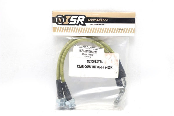 ISR Performance Stainless Steel Braided Z32 Conversion Rear Brake Lines - Nissan 240sx (1989-1998)