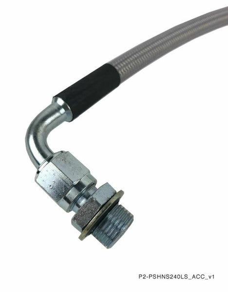 Phase 2 Motortrend (P2M) High Pressure Power Steering Hose - Nissan 240sx SR20DET KA24DE