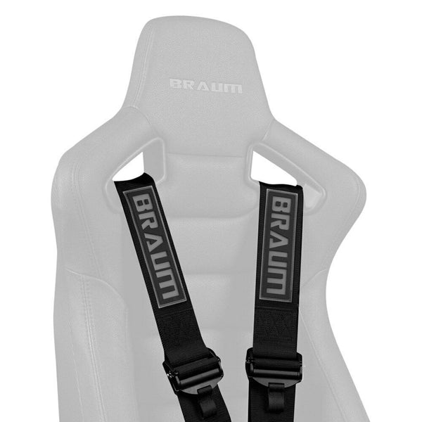 BRAUM Racing 6 Point 3" FIA Certified Racing Single Harness - BLACK