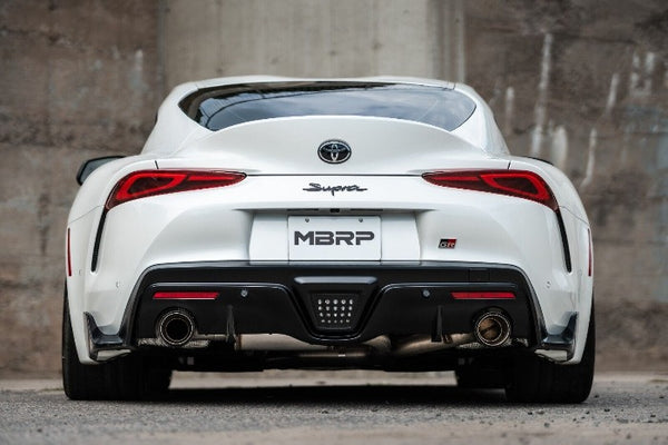 MBRP Armor Pro Dual Catback Exhaust System w/ Carbon Tips - Toyota A90 Supra 3.0T (2020+)