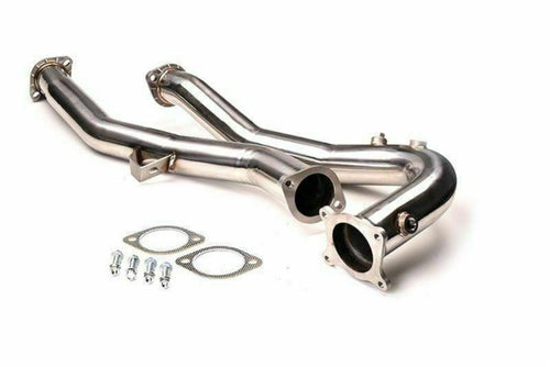 Invidia Performance 76mm Stainless Steel Catless J Down Pipe (Extra O2) - Subaru WRX 6MT (2015-2020)