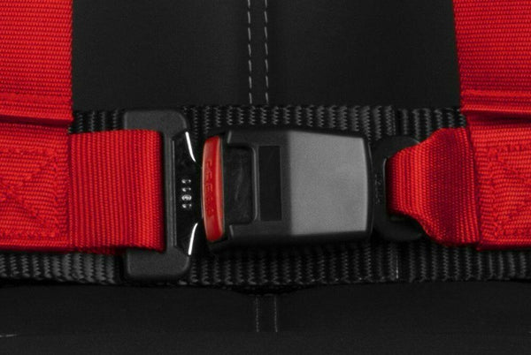 BRAUM Racing 4 Point 2" Strap Racing Single Harness - Red