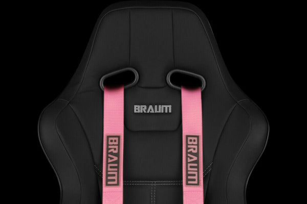 BRAUM Racing 4 Point 2" Strap Racing Single Harness - Pink