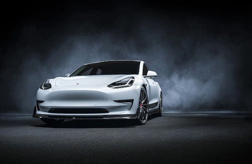 Vorsteiner Carbon Fiber Volta Aero Front Lip Spoiler (Glossy) - Tesla Model 3 (2017+)