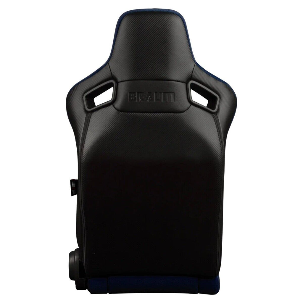 BRAUM RACING ELITE-R SERIES SPORT RECLINABLE SEATS ( BLUE CLOTH | BLACK PIPING ) – PAIR