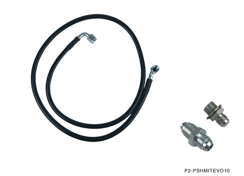 Phase 2 Motortrend (P2M) High Pressure Power Steering Hose - Mitsubishi Lancer Evo Evolution X 10