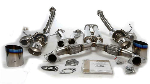 HKS Stainless Steel Dual Hi Power Titanium Tip Exhaust System - Nissan Z33 350z (2003-2006)