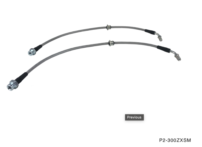 P2M Braided Front Z32 Conversion Brake Lines - Nissan (1989-1998)