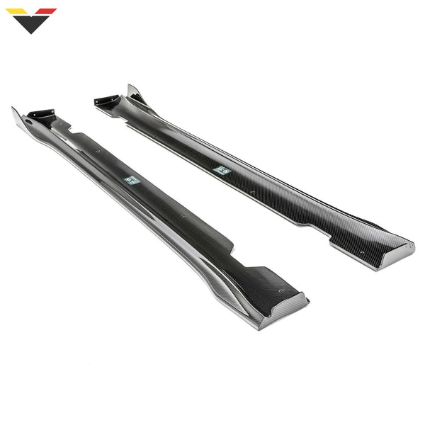Vorsteiner Volta Carbon Fiber Side Skirts Set - Tesla Model 3 (2017+)