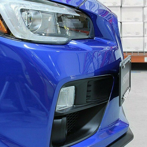 Perrin Front License Plate Bracket Holder Relocation Kit - Subaru WRX & STI (2015-2017)