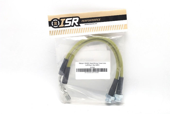 ISR Performance Stainless Steel Braided Z32 Conversion Rear Brake Lines - Nissan 240sx (1989-1998)