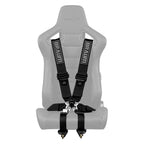 BRAUM Racing 6 Point 3" FIA Certified Racing Single Harness - BLACK
