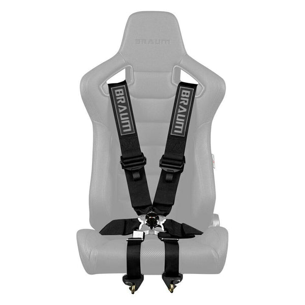 BRAUM Racing 6 Point 3" FIA Certified Racing Single Harness - BLACK