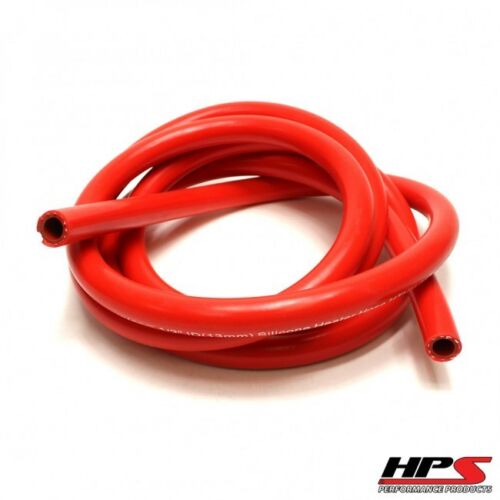 1 Feet HPS 1/4" 6mm High Temp Reinforce Silicone Heater Hose Tube Coolant - Red