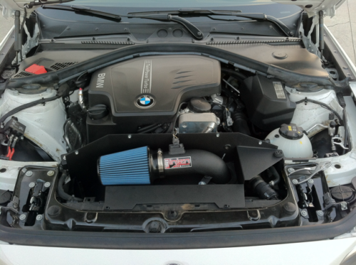 Injen SP Wrinkle Black Short Ram Air Intake System - BMW 420i 428i N20 N26 (2014-2016)